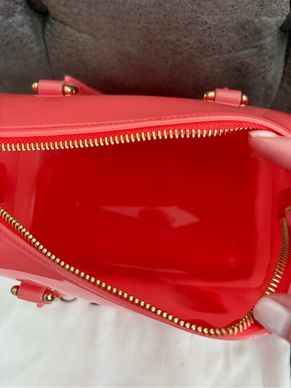 Furla Jelly “Candy Bag” Coral - Picture 5 of 6